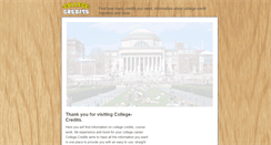Desktop Screenshot of college-credits.com